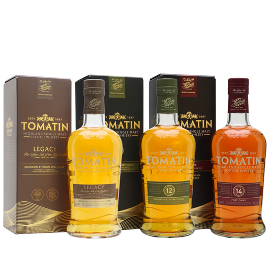 Tomatin Single Malt Bundle - Legacy, 12 YO, 14 YO