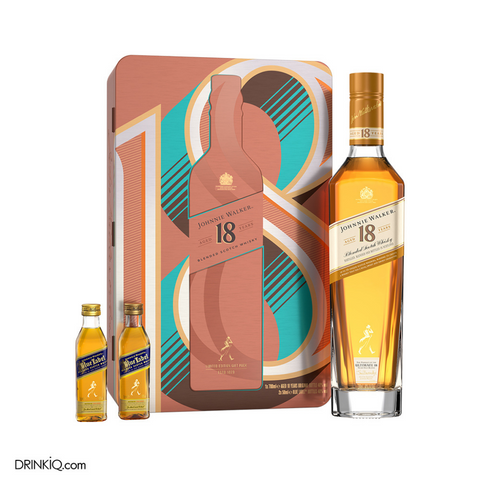 Johnnie Walker 18 Year Old 75cl VAP + Free 2 JW Blue Label 5cl
