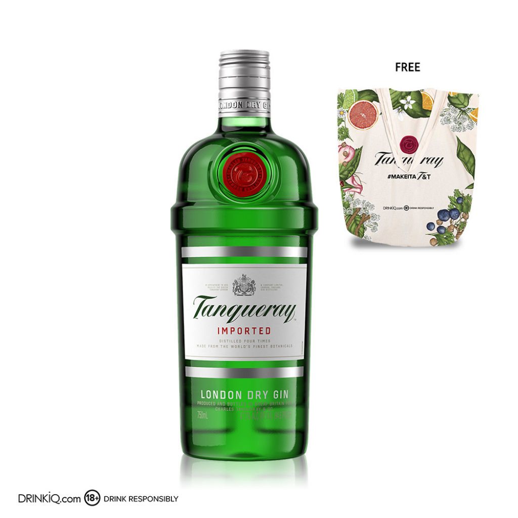 Tanqueray London Dry Gin 75cl + Free Summer Tote Bag