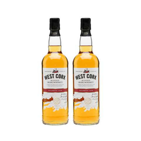 West Cork Bourbon Cask Irish Blended Whiskey 70cl (2 bottles)