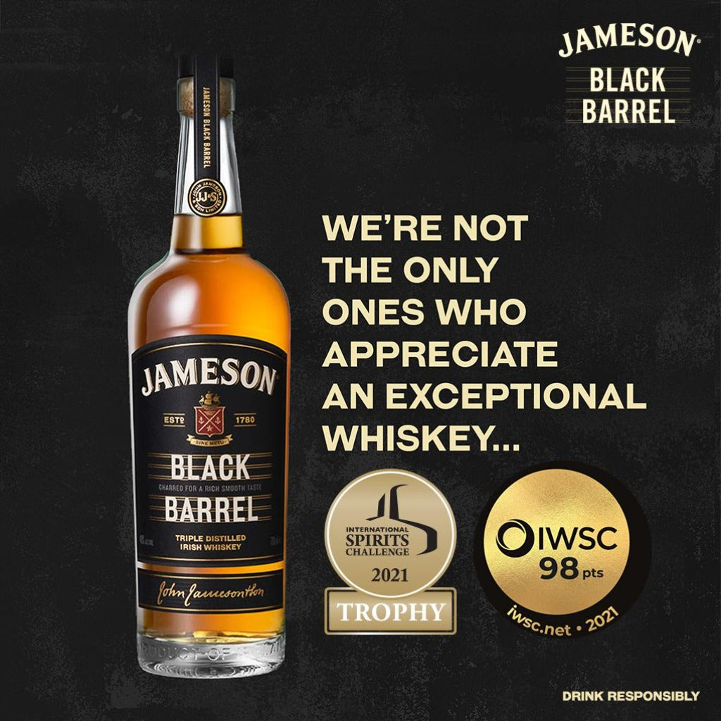 John Jameson Black Barrel Irish Whiskey 70cl