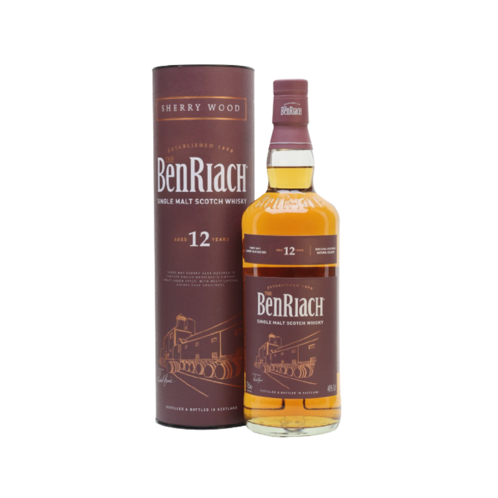 Benriach 12 Year Old Sherry Wood Single Malt Whisky 70cl