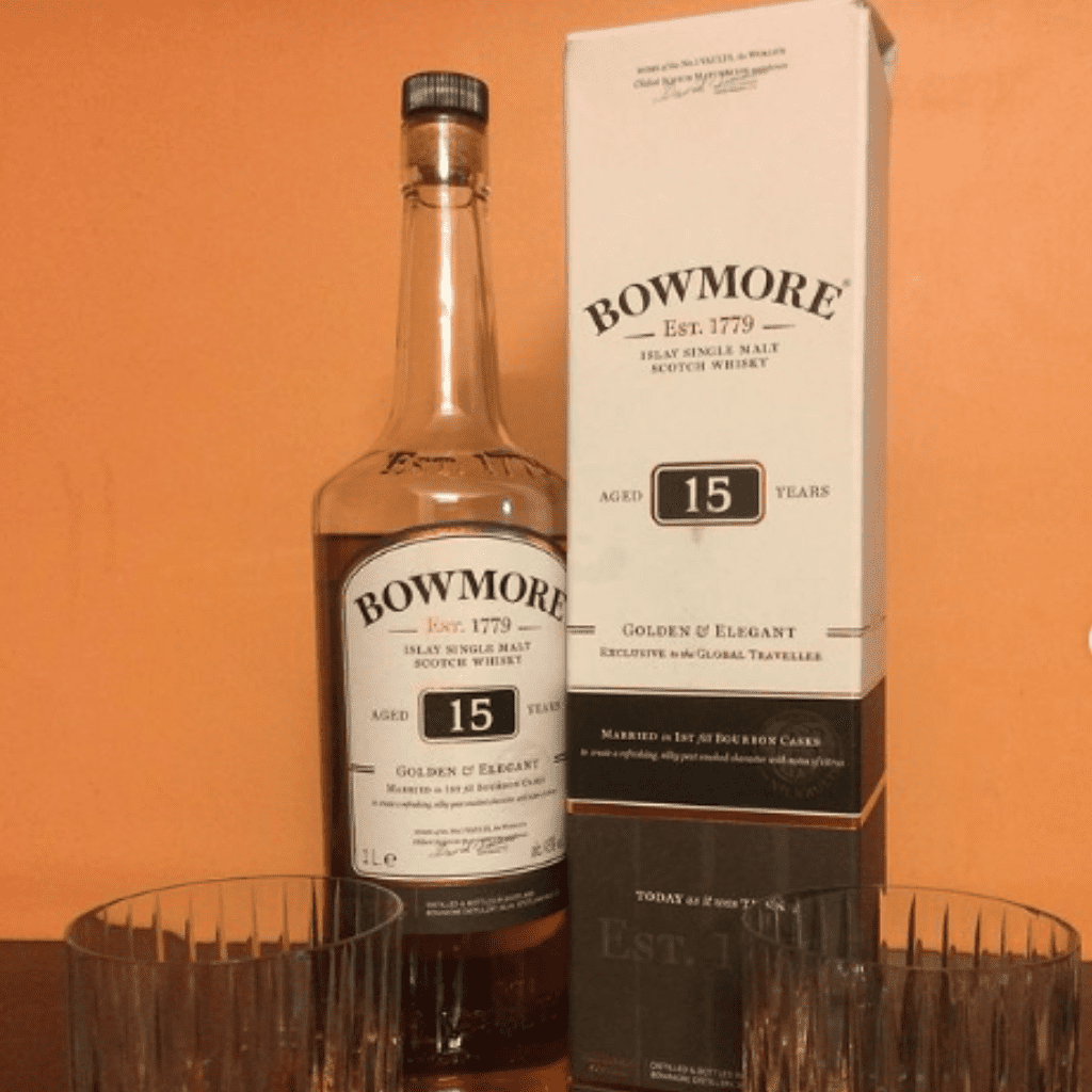 Bowmore 15 Year Old Golden & Elegant Limited Edition 1L (Old Bottlings)
