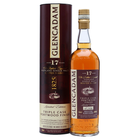 Glencadam 17 Year Old Triple Cask Port Wood Finish Whisky 70cl