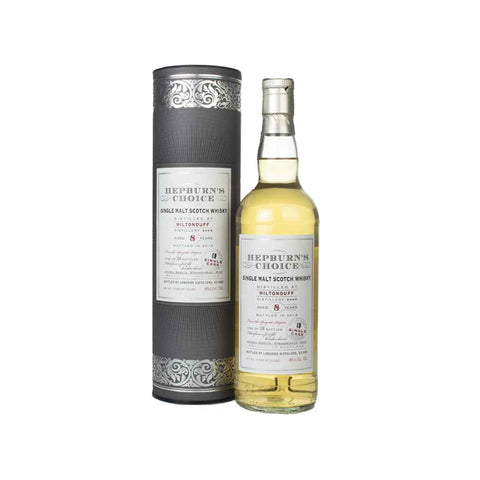 Hepburn's Choice - Miltonduff 8 Year Old 70cl (1st Fill Bourbon)