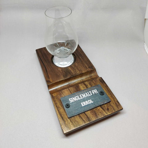 Custom Glencairn Whisky Coaster & Cigar Holder