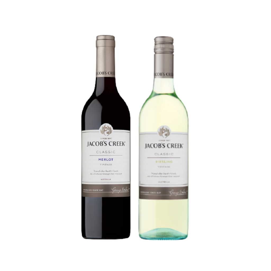 Jacob s Creek Dinner Bundle 2 Merlot Riesling 75cl Singlemalt.ph