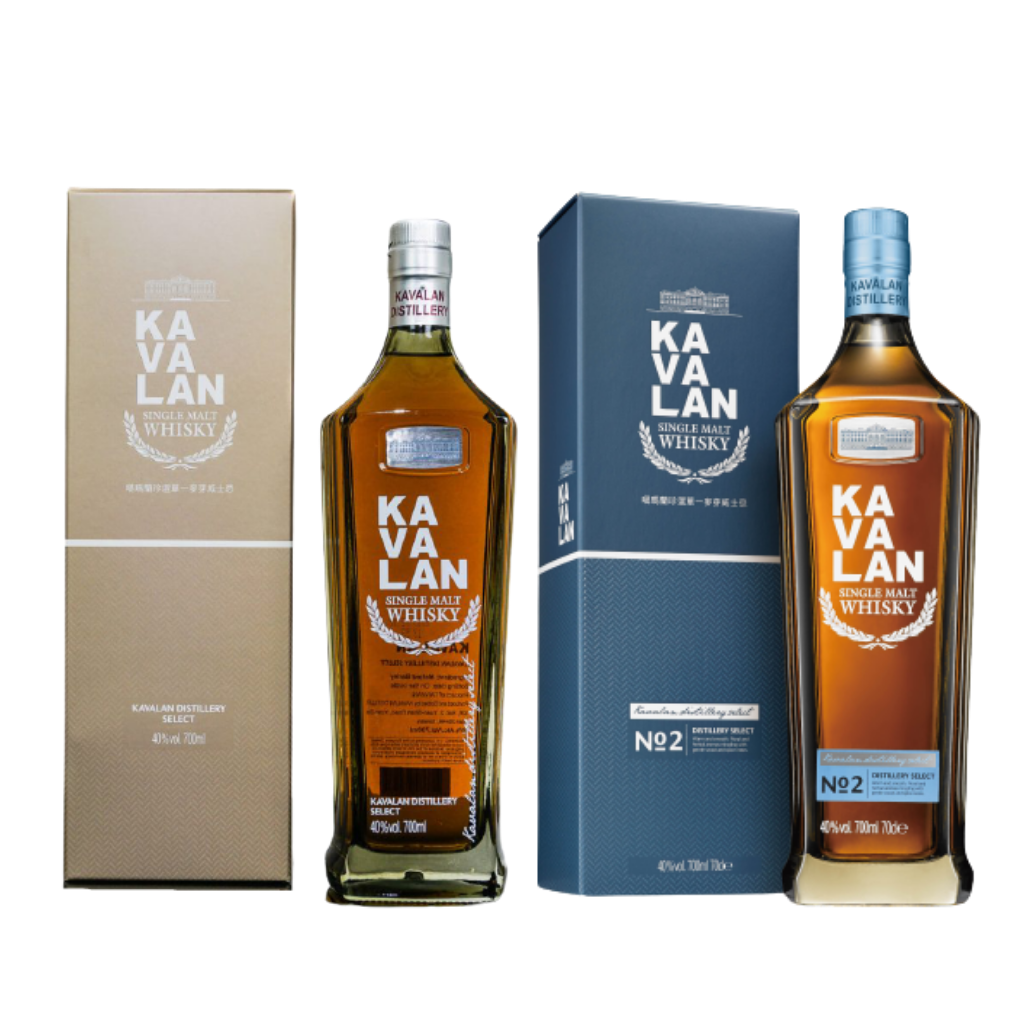 Kavalan Distillery Select Single Malt Set No.1 and No.2 70cl