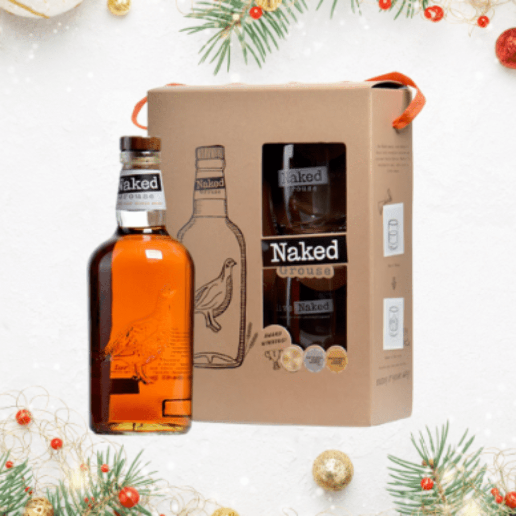 Naked Malt 70cl Giftset with 2 Branded Rock Glasses