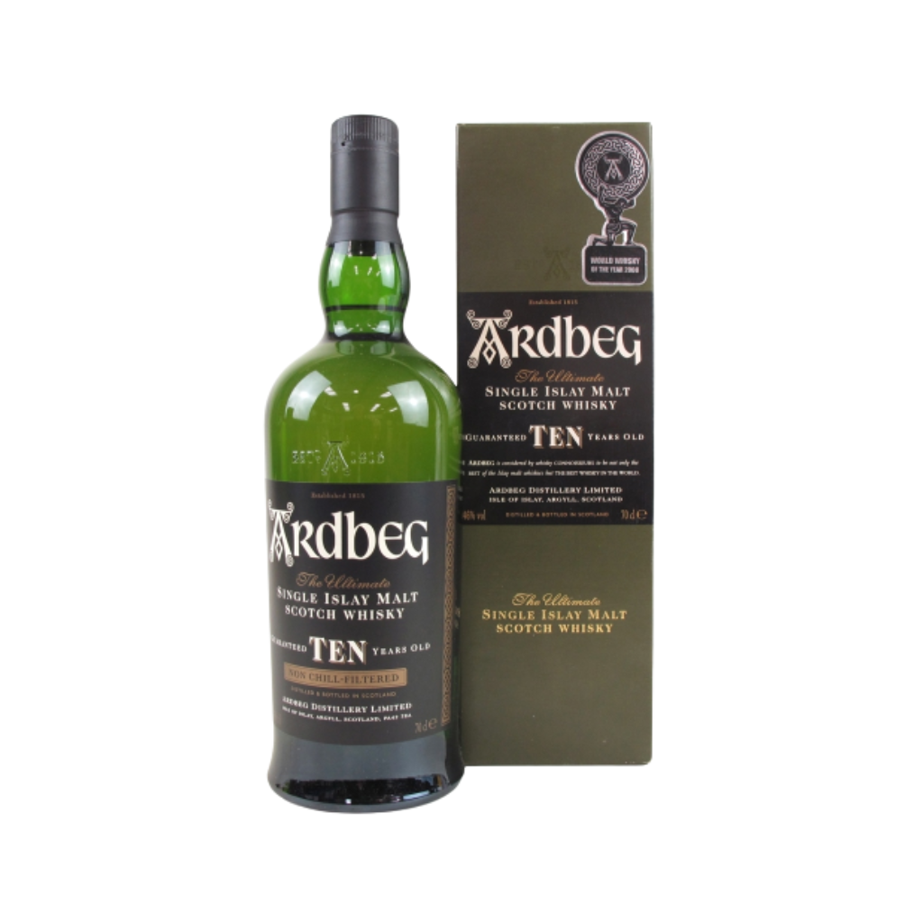 Ardbeg 10 Year Old 70cl - 2008 Bottling (World Whisky Of The Year Winner)