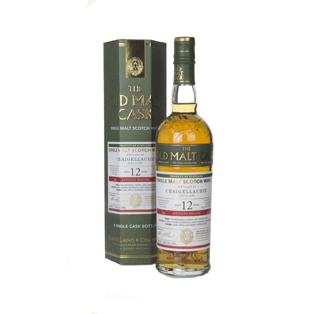 Hunter Laing - Old Malt Cask - Craigellachie 12 Year Old - Sherry Butt Cask 70cl