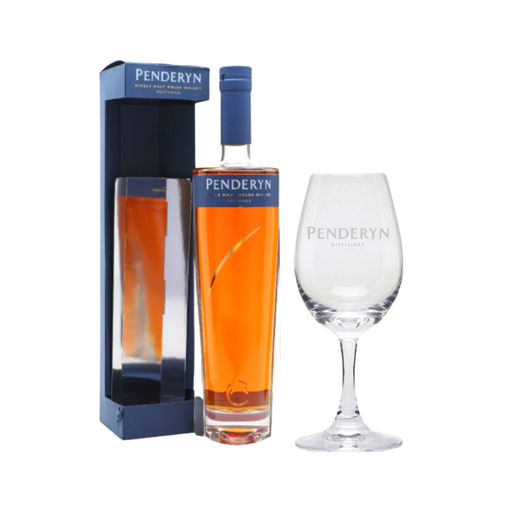 Penderyn Portwood Gold Welsh Whisky 70cl + FREE Nosing Glass