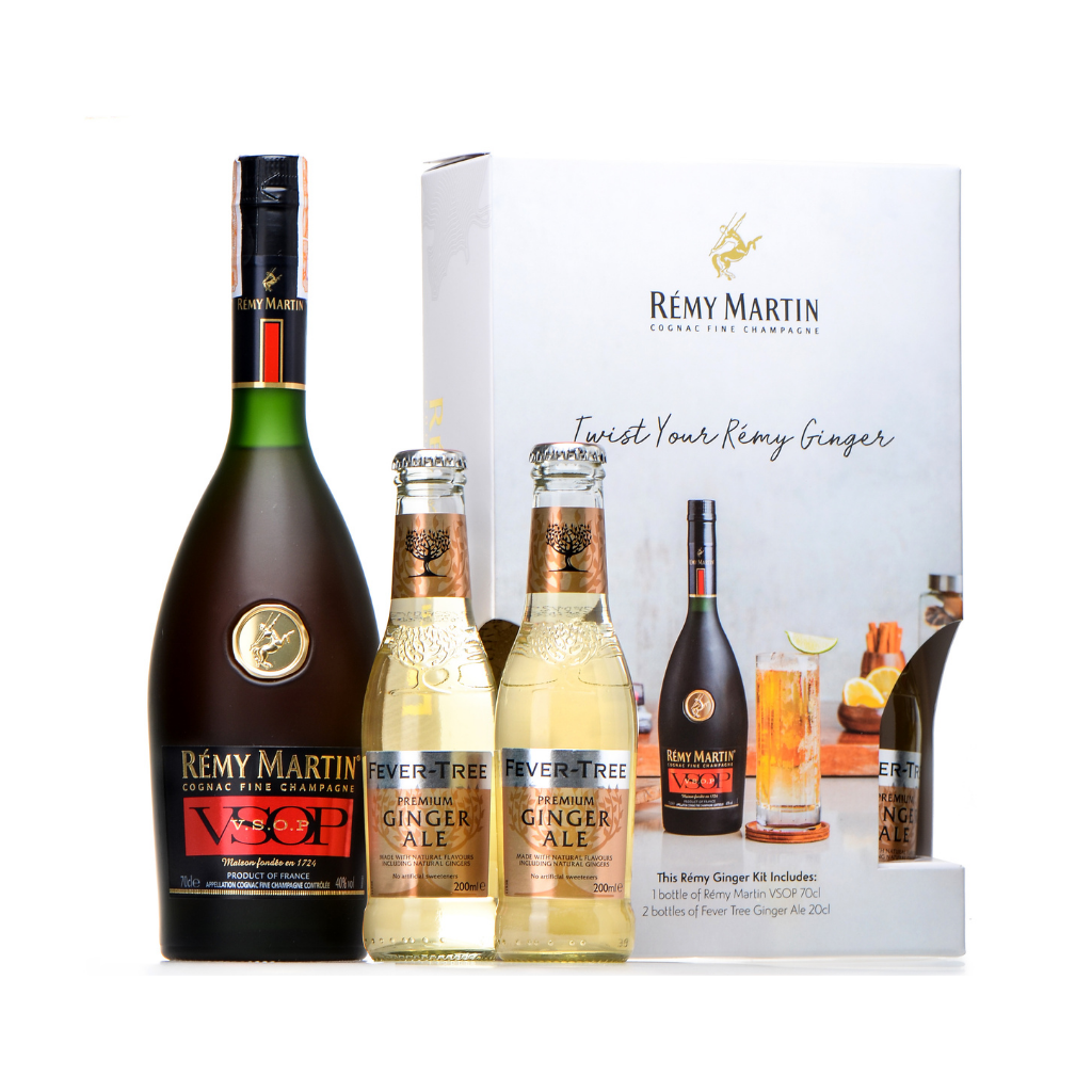 Remy Ginger Bundle: Remy VSOP 70cl + (2) Fever Tree Ginger Ale