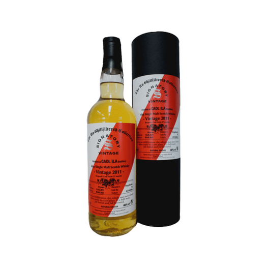 Signatory Vintage "Single Cask Finish" Series - Caol Ila 9 Year Old 2011 (Burgundy Cask Finish - 21 months)