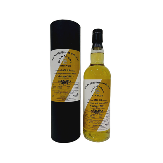 Signatory Vintage "Single Cask Finish" Series - Caol Ila 9 Year Old 2011 (Sauterness Cask Finish - 21 months)