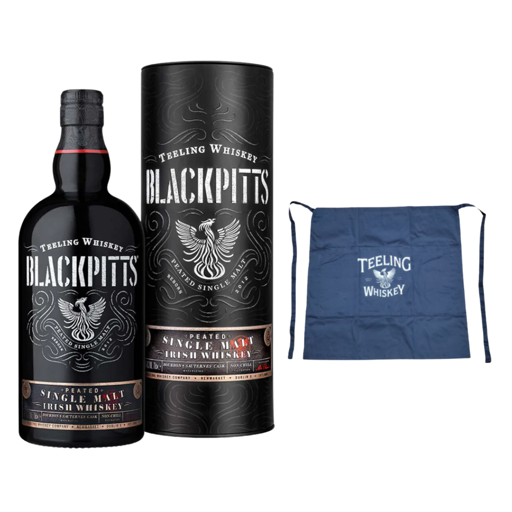 Teeling Blackpitts Peated Single Malt Whiskey 70cl + FREE Teeling Apron