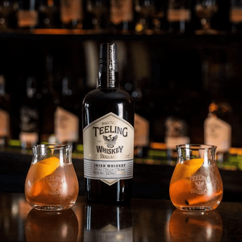 Teeling Small Batch 70cl with 2 Glasses in Black Tin Can