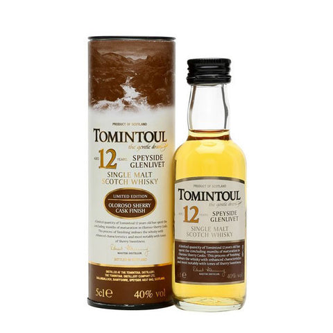 Tomintoul 12 Year Old Oloroso Sherry Cask Finish Limited Edition Miniature