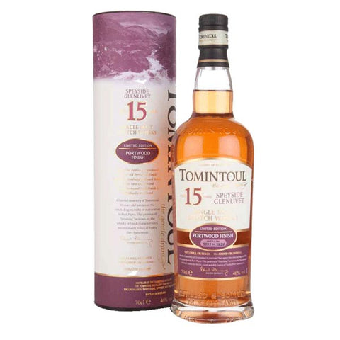 Tomintoul 15 Year Old Portwood Finish Whisky 70cl