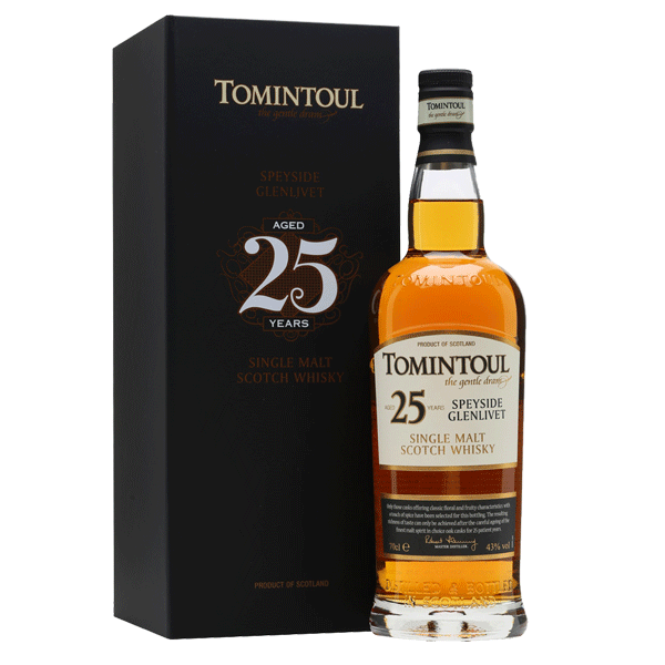 Tomintoul 25 Year Old Single Malt Scotch Whisky 70cl