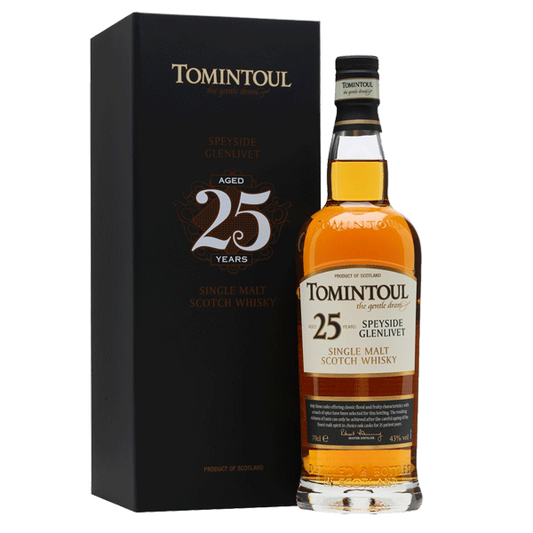Tomintoul 25 Year Old Single Malt Scotch Whisky 70cl