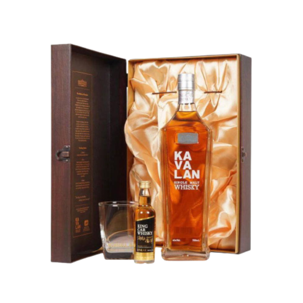 Kavalan Classic Single Malt Whisky 70cl w/ Free Glass and Kingcar Miniature