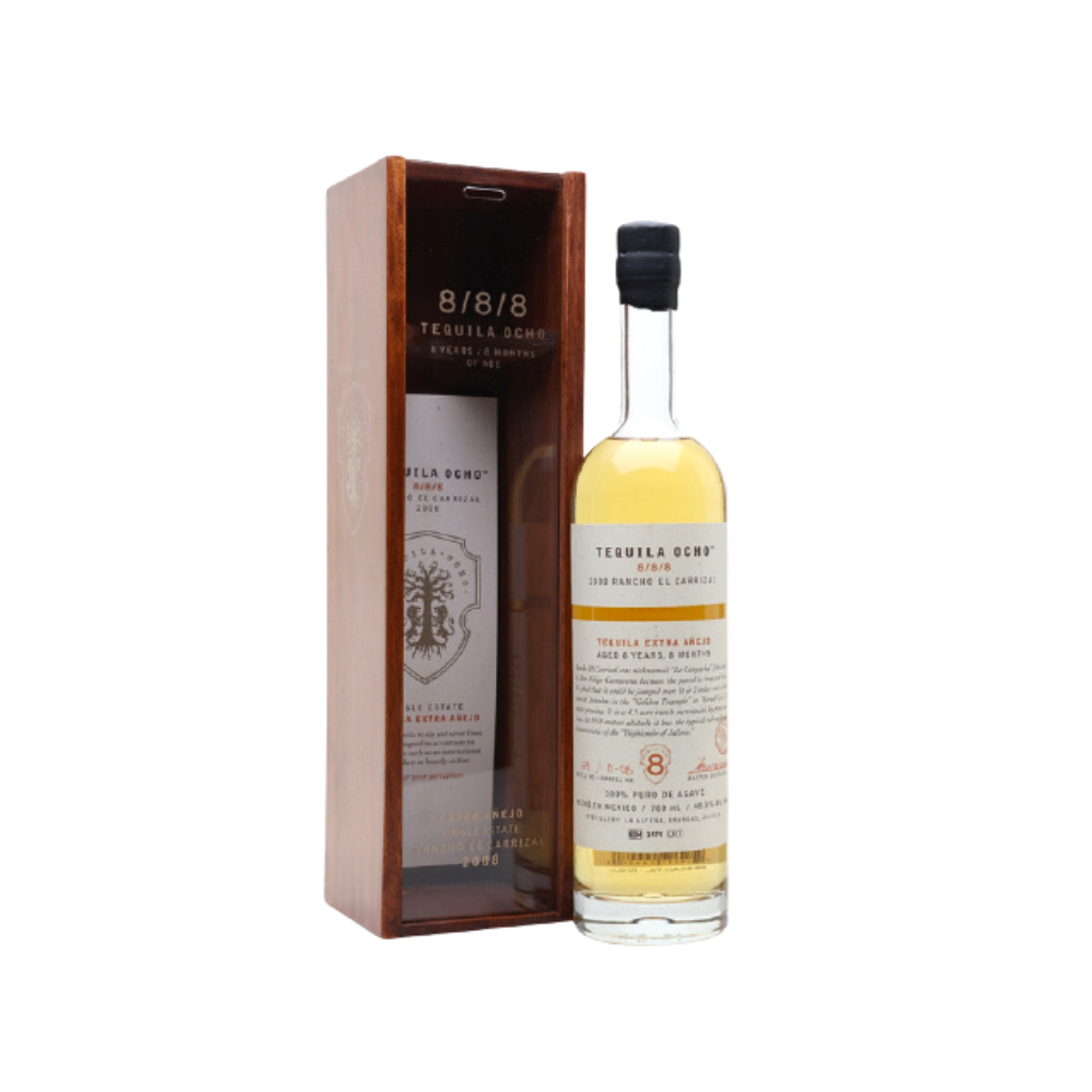 Tequila Ocho 2008 El Carrizal 8/8/8 Extra Anejo 70cl