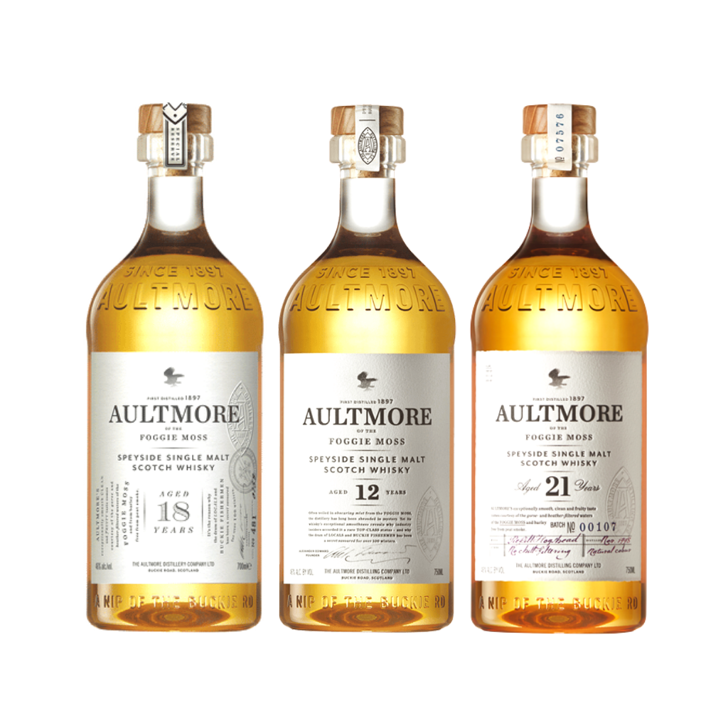 Aultmore Bundle - 21 Year Old, 18 Year Old, 12 Year Old 70cl
