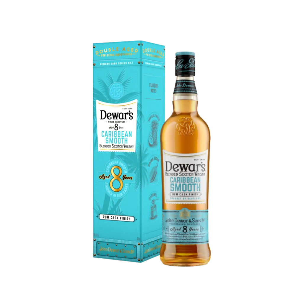 Dewars 8 Year Old Caribbean Smooth Scotch Whisky 70cl