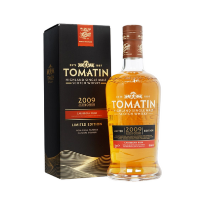 Tomatin 10YO Caribbean Rum Cask (Vintage 2009) 70cl - Limited edition