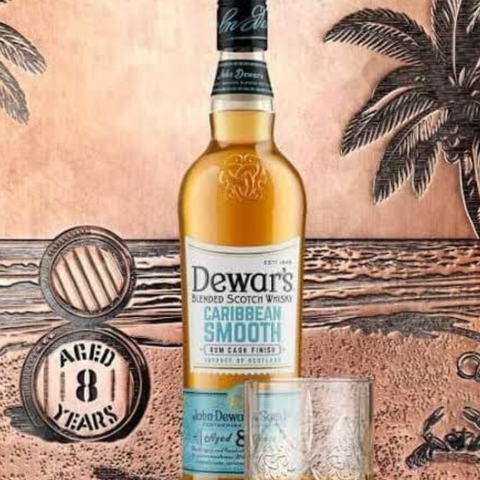 Dewars 8 Year Old Caribbean Smooth Scotch Whisky 70cl