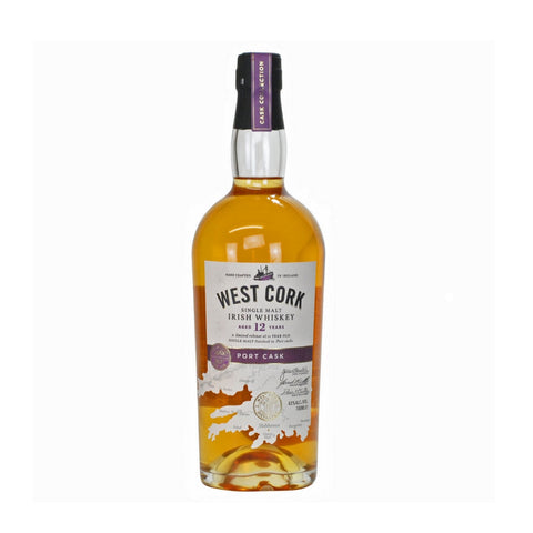 West Cork 12 Year Old Single Malt - Port Cask 700ml