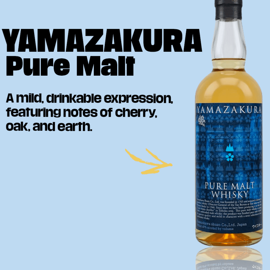 Yamazakura Japanese Puremalt Whisky 70cl Asaka Distillery