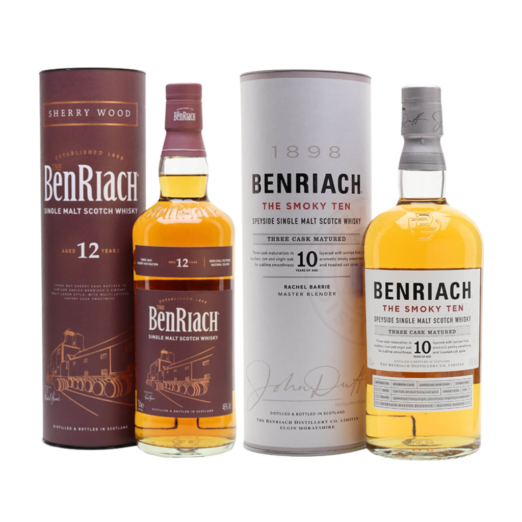 Benriach 12 Year Old Sherry + 10 Year Old Smoky 70cl