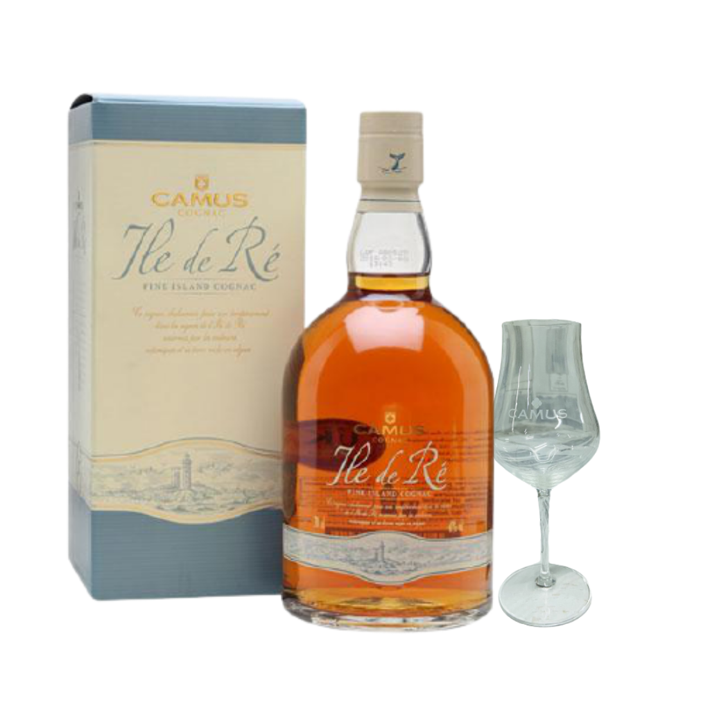 Camus Ile De Re Fine Island Cognac 70cl + Free Camus Tulip Glass