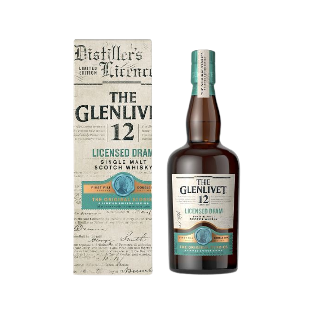 Glenlivet 12 Year Old Licensed Dram Whisky Limited Edition 70cl