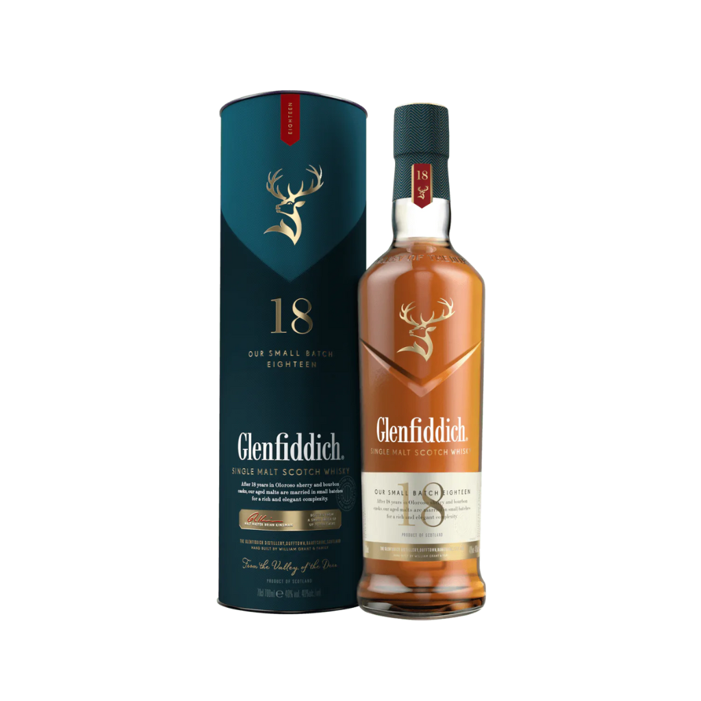 Glenfiddich 18 Year Old Single Malt Whisky 70cl