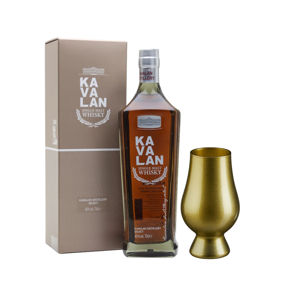 Kavalan Distillery Select No.1 70cl with Gold Glencairn Blind Tasting Glass