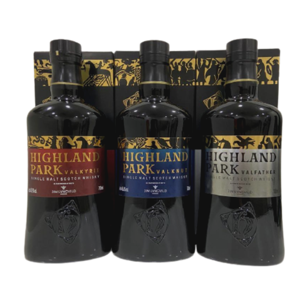 Highland Park Viking Legends Series (Valkyrie, Valknut, Valfather) 70cl