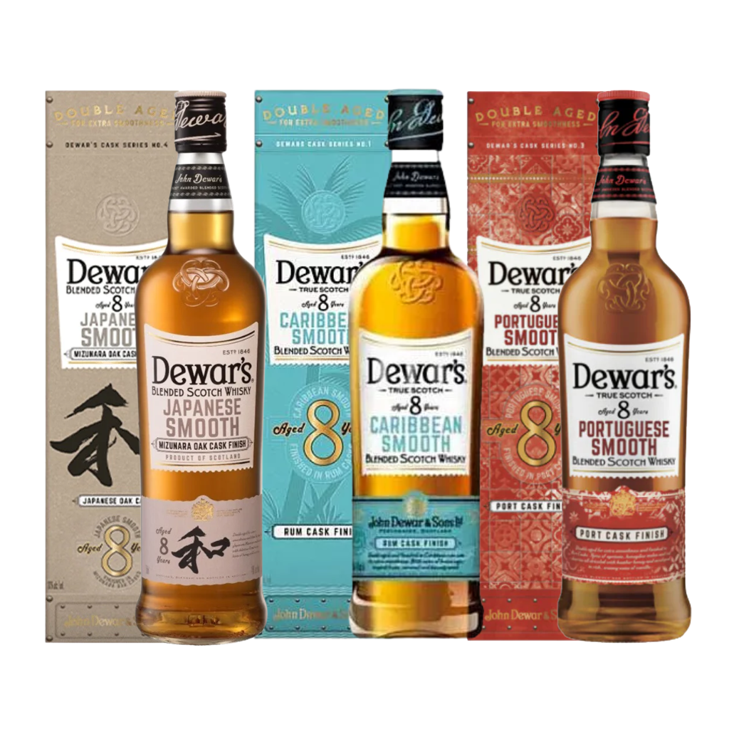 Dewars Smooth Bundle 75cl (Japanese, Caribbean, Portuguese)