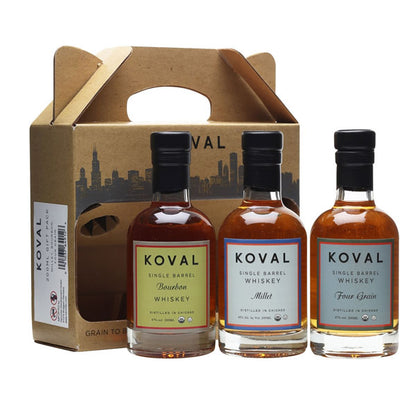 Koval Whisky Gift Pack - Bourbon, Rye, Four Grain (20cl x 3 Bottles)