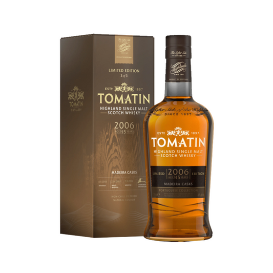 Tomatin 15 Year Old "The Portuguese Collection" - Madeira Port Casks 2006 70cl - Limited Edition (3rd of 3 in Series)