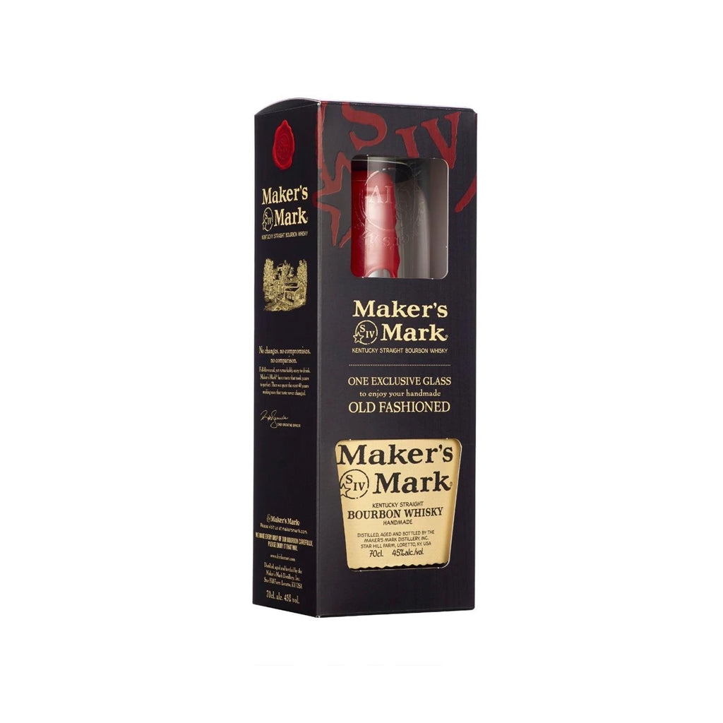 Makers Mark with Free Glass 70cl