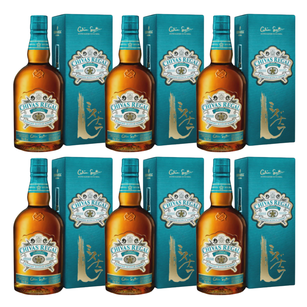 Chivas Regal Mizunara Blended Scotch Whisky 70cl (6 Bottles)