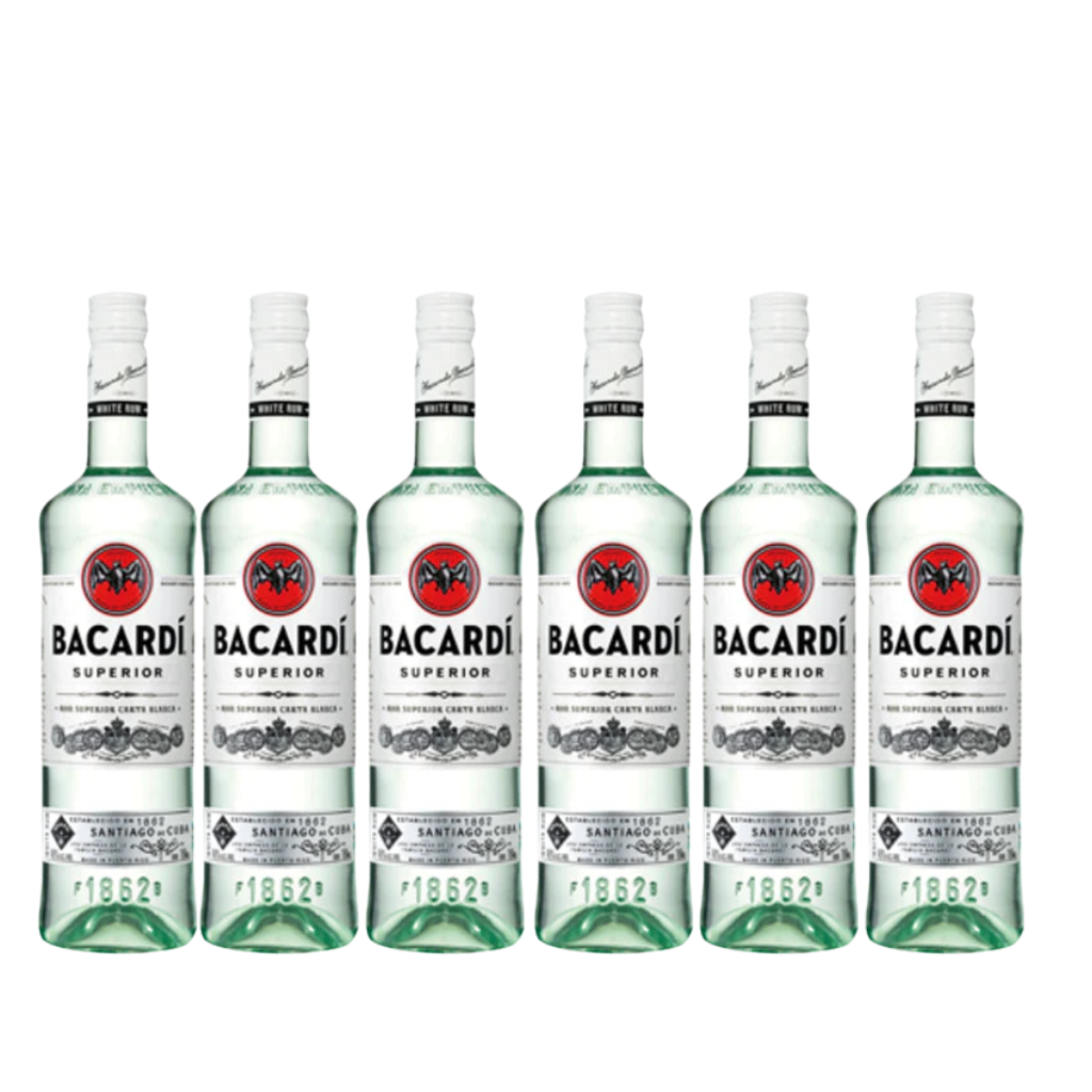 Bacardi Superior Rum 75cl (6 Bottles)
