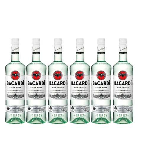 Bacardi Superior Rum 75cl (6 Bottles)