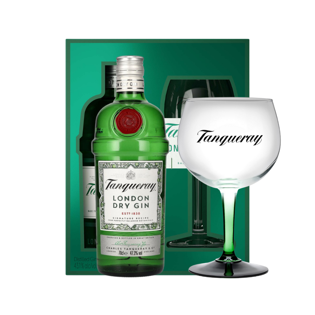 Tanqueray London Dry Gin 75cl with FREE Copa Glass Gift Pack